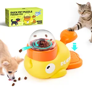 Potaroma Duck Pet Puzzle Feeder Toy Interactive Treat Dispenser for Cats Small Dogs Slow Feeder IQ Training Enrichment Mental Stimulation Exercise Pet Game Toy