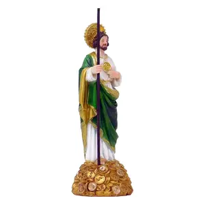 San Judas 8" inches Tall Money Stack Statue Brand new in the box St Jude Religious Decor Decoration Saint Jude Patron Saint