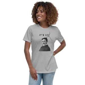 ' It's Lit- Nikola Tesla' Women's Relaxed T-Shirt