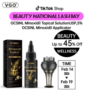 OCSINL 5% Minoxidil for Men and Women Hair Growth, Organic Rosemary Hair Growth Kit with Comfort Scalp applicator-Topical Serum for ScalpHair Loss Thinning or Longer Hair Care-2.02oz/60ml