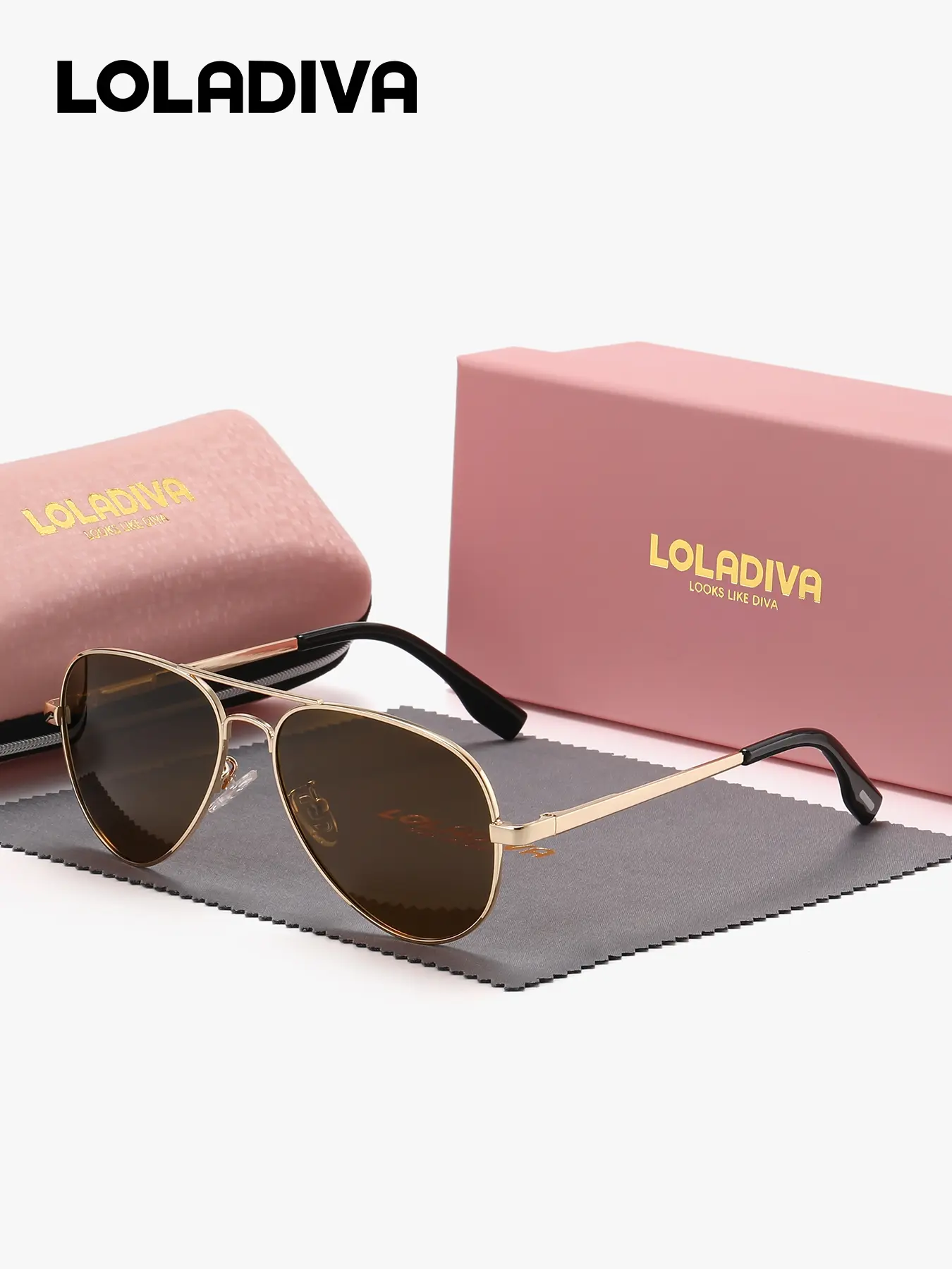 LolaDiva 1 Piece Unisex Frog-Shaped Sunglasses Outdoor Polarized Full Frame Sunglasses UV400 Refined design, matching your vision