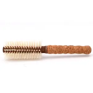 Ibiza Hair Brush -  Boars Hair Brush for Fine or Color Treated Hair - Salon Quality - Heat Resistant 55mm Round Brush B3