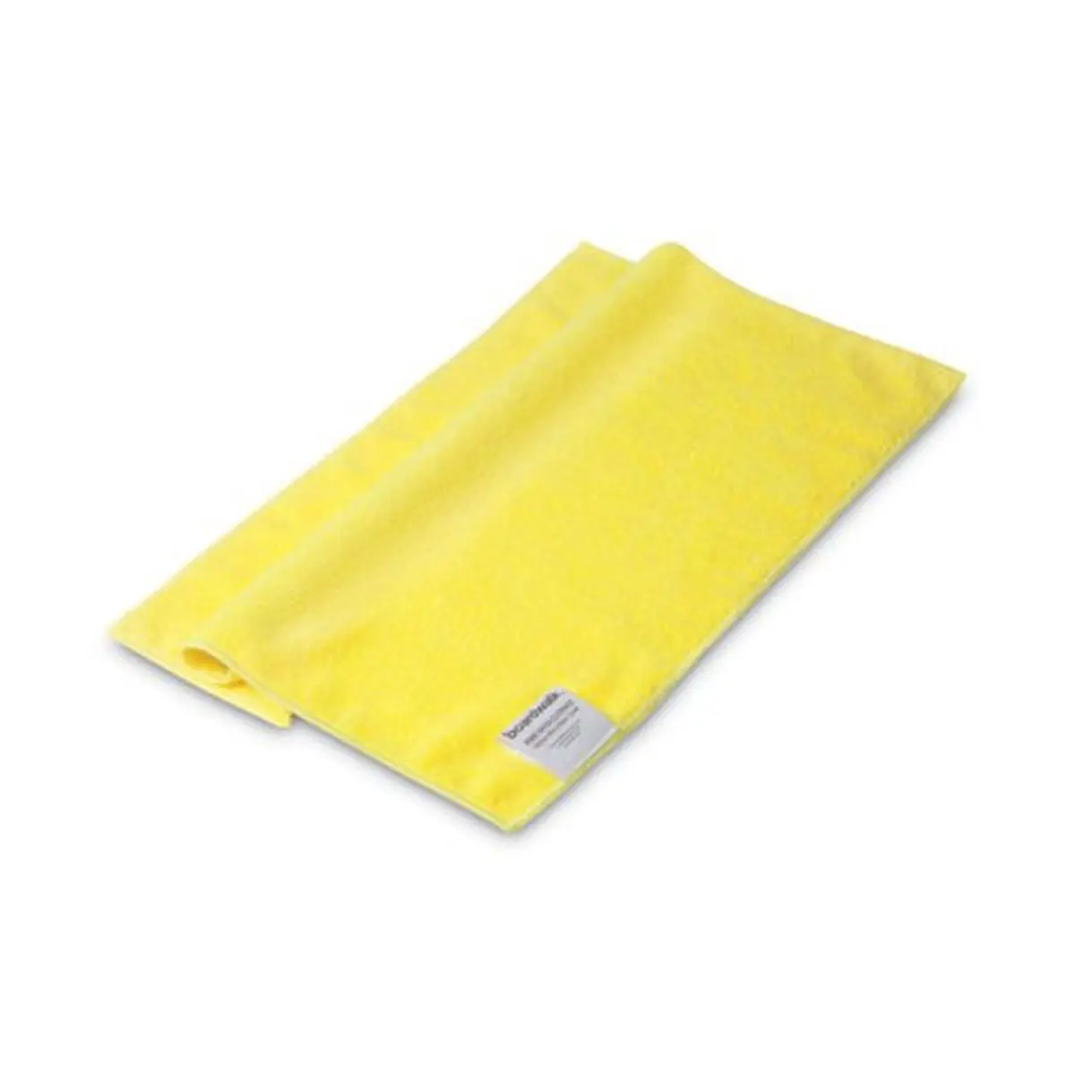 Boardwalk BWK16YELCLOTHV2 Waffle Knit Microfiber Towel Cloth - 16x16 in., Yellow, Absorbent Durable Washcloth, Lint-Free Wet/Dry Wipe for Home Cleaning that Attracts and Holds Dirt and Dust, High Quality Clean