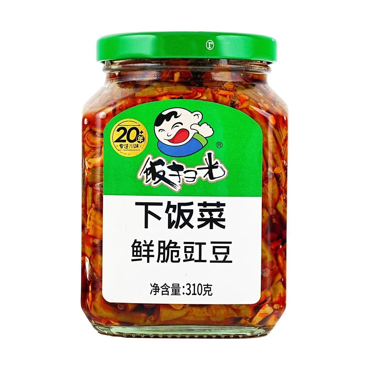 FSG Sichuan Pickled Cowpea 310g - Crispy & Flavorful Chinese Style Preserved Vegetable, Perfect for Rice & Noodles