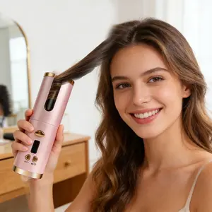 Wireless Automatic Hair Curler, Portable Hair Curler with Accessories, Heated Curler, Easy To Operate Hair Styling Tool for Home & Travel Use