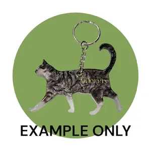 Customizable Resin CAT (MULTIPLE BREEDS) keychain/3D Magnet - All Proceeds donated to surgery ! cute cat