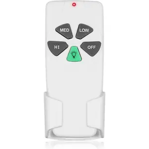 Ceiling Fan Remote Control Replacement, FAN-53T Remote for Harbor Breeze Hampton Bay Allen+Roth Kichler Litex, 3 Speed, Light Dimmer, 303.9MHz, Easy to Set with Mount Holder (Remote Only)