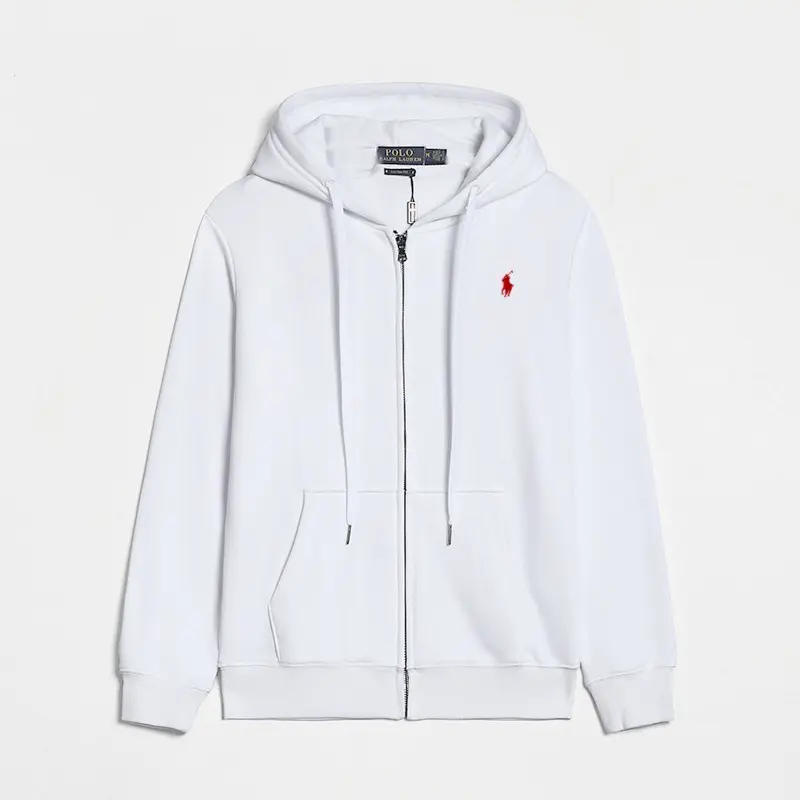 Zipper white red label