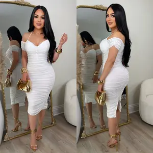 Valentina Mesh Dress (White)