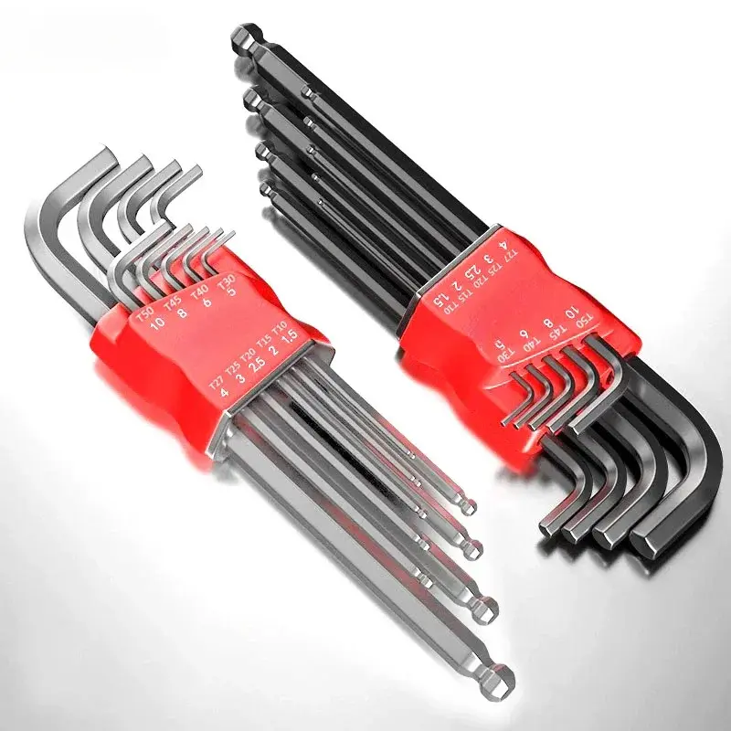 Allen Key Set,Allen Hex Wrench Screwdriver Set With Sleev Universal Torque Long Metric,for Motorcycles, Bicycles