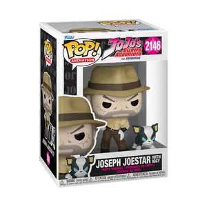 JoJo's Bizarre Adventure Joseph Joestar and Iggy Funko Pop! Vinyl Figure and Buddy
