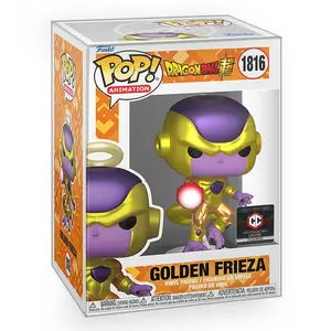 Funko POP Anime: Dragon Ball Super - Golden Frieza (Metallic) Exclusive Vinyl Figure with Epic Collectibles Premium Box Protector Included