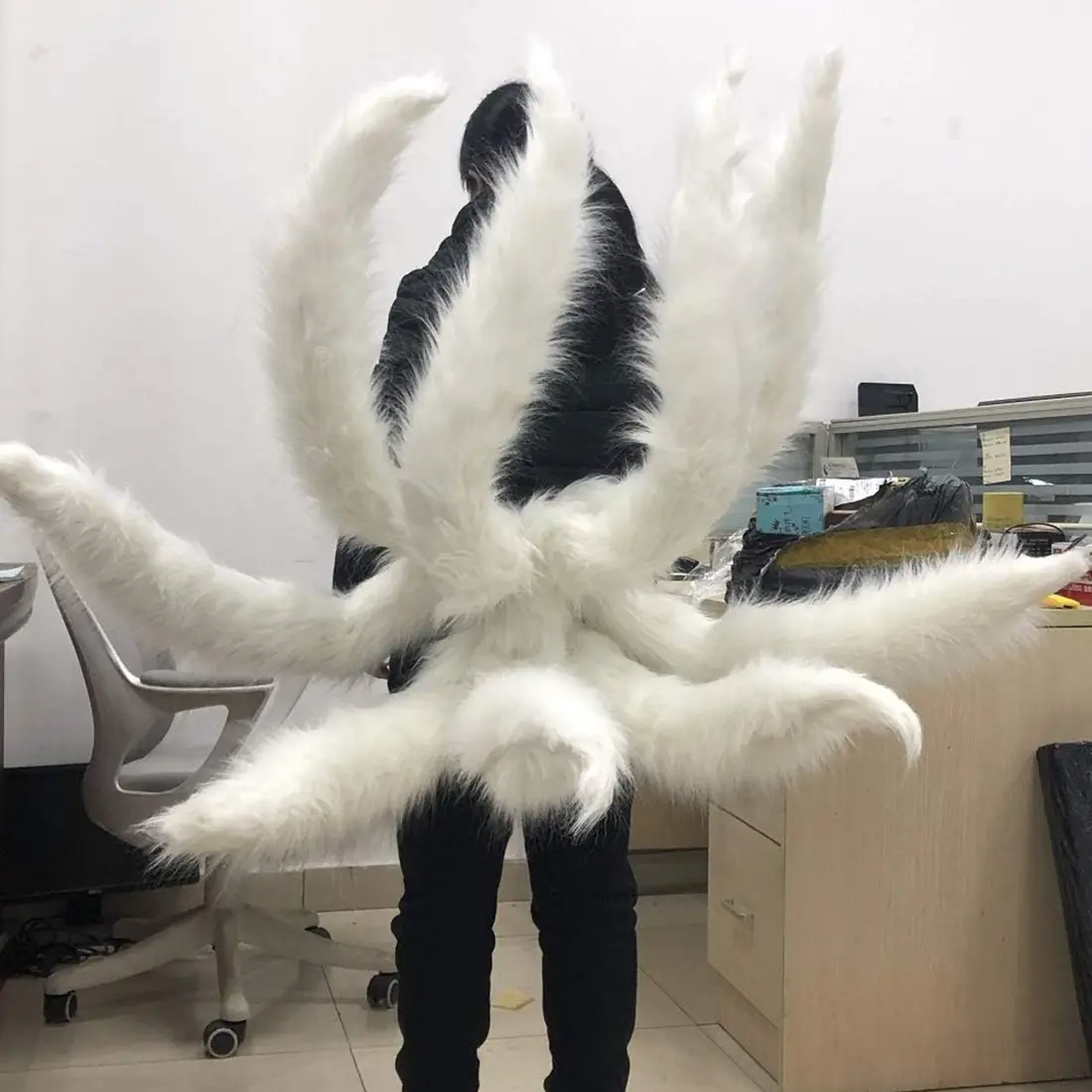 Aili Nine Tails Fox Tail Cosplay Prop Perfect for Anime Costume Roleplay and Dress Up