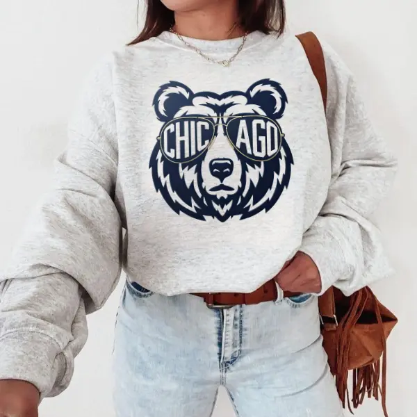 Vintage Chicago Football Crewneck Sweatshirt, Bears Shirt