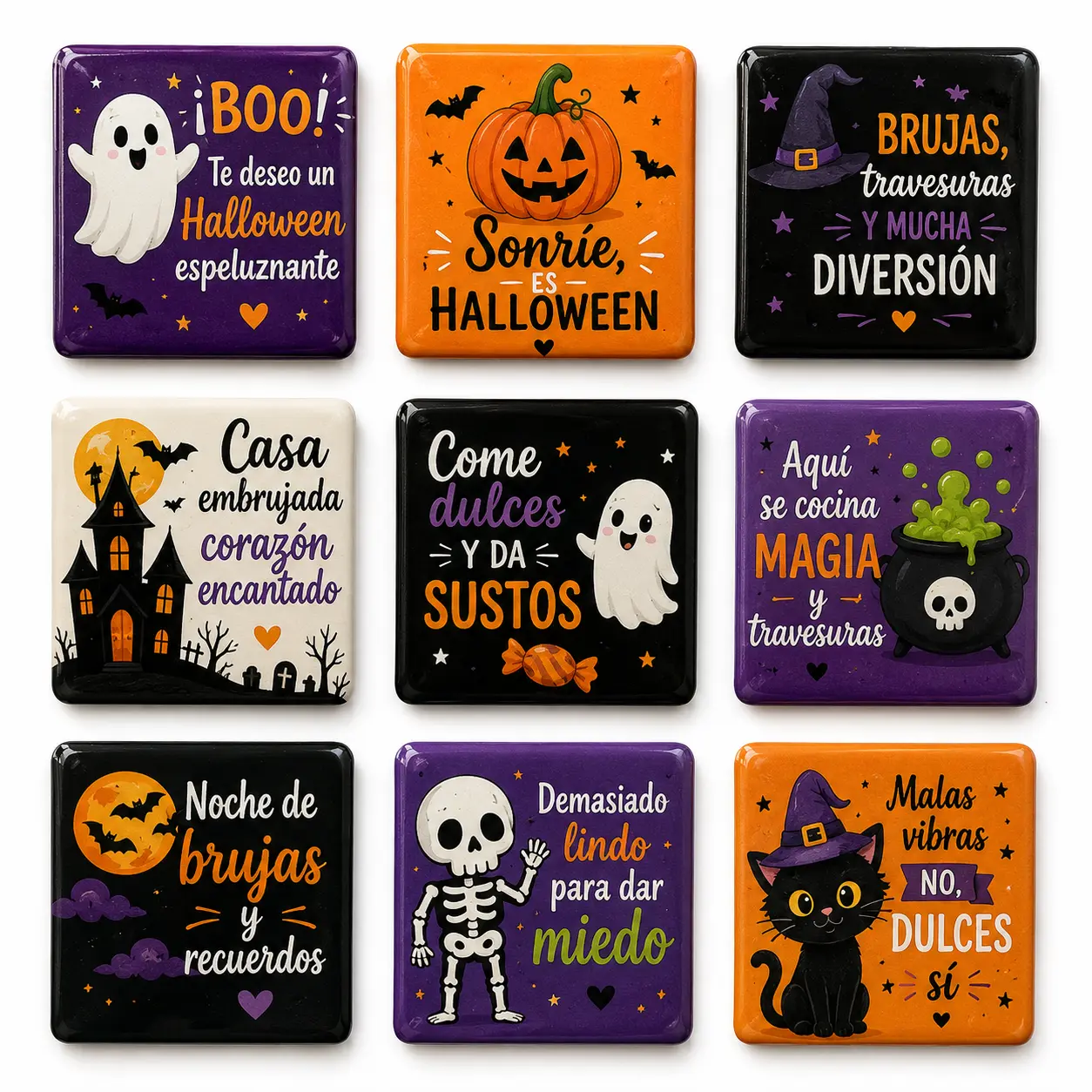 Halloween Personalized Photo Magnets – Custom 2x2 Fridge Magnets | Halloween Gift