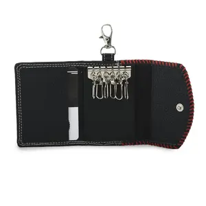 Leatherboss Genuine Leather Key Case Car Key Holder Trifold Wallet
