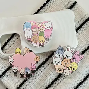 KPOP Phone Grip Holder Stand,  Mount Magnetic Adhesive, Kawaii Kpop Phone Accessories, Cute Character Phone Grip
