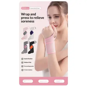 Sports wrist brace with compression to prevent sprains and tendon sheath inflammation, wrist support for mother's hand, fitness and yoga wrist wrap