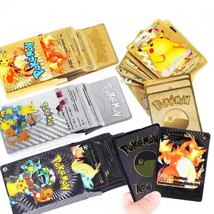 55PCS Gold-Plated VMAX GX Cards – Charizard Energy Collection for Collectors