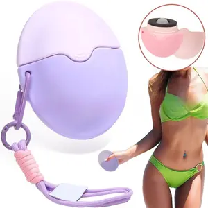 Detachable Roller Sponge Applicator, Silicone Cosmetic Smearing Tool, Portable Lotion Cream Spread Tool for Daily Beauty Use