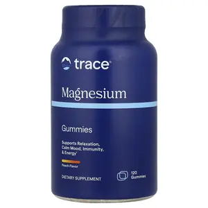 Trace Magnesium Gummies, Peach, 120 Gummies (84 mg per Gummy)