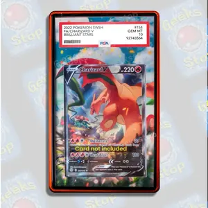 Charizard V PSA Extended Art Card Display Case