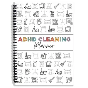 Cleaning Planner, Cleaning Schedule and Checklist Organizer, Daily Weekly Monthly Household Cleaning Planner, Chore Chart Notebook for Home, Family Cleaning Tasks, DIY Home Improvement, Editable Template