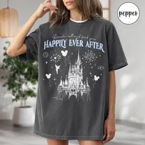 Reach Out And Find Your Happily Ever After Shirt Retro Family Matching Shirt Castle Shirt Trip Gift Tee [Adult - Youth], Gift Birthday