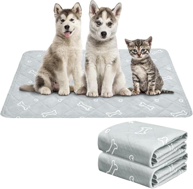 2PCs Washable Pee Pads for Dogs - Super Absorbent Waterproof Reusable Puppy Pads Training Mats with Anti-Slip Bottom for Potty, Crate, Kennel, Playpen, Bed & Sofa, Pet Supplies #TiktokshopStockUp 2PCs Washable Pee Pads for Dogs - Super Absorbent Waterproof Reusable Puppy Pads Training Mats with Anti-Slip Bottom for Potty, Crate, Kennel, Playpen, Bed & Sofa, Pet Supplies #TiktokshopStockUp