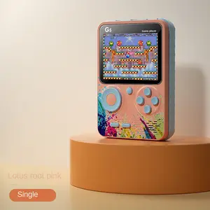 Pocket Portable Retro Game Console,Game Console, Rechargeable Game Console Pink (Single Player)