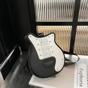 Guitar Shape Crossbody Bag for Women, Creative Music-Inspired Shoulder Bag, Fashion Statement Handbag