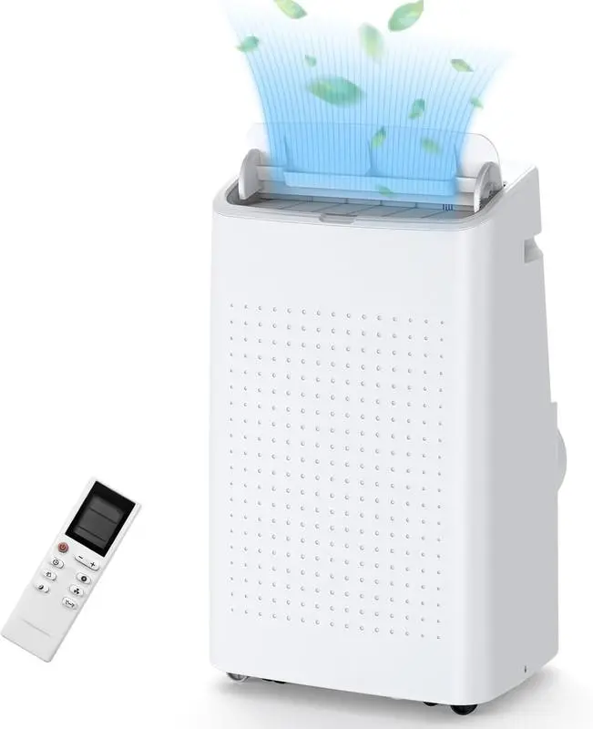 Gaomon 15000 BTUs Portable Energy Saving AC - Compact 3-in-1 Unit with Cooling, Dehumidifier, Fan Functions, Remote Control, Suitable for 850 Sq. Ft. Rooms, Home/Office Use, White, Window Type Aircon, Convenient Controls And Smart Design