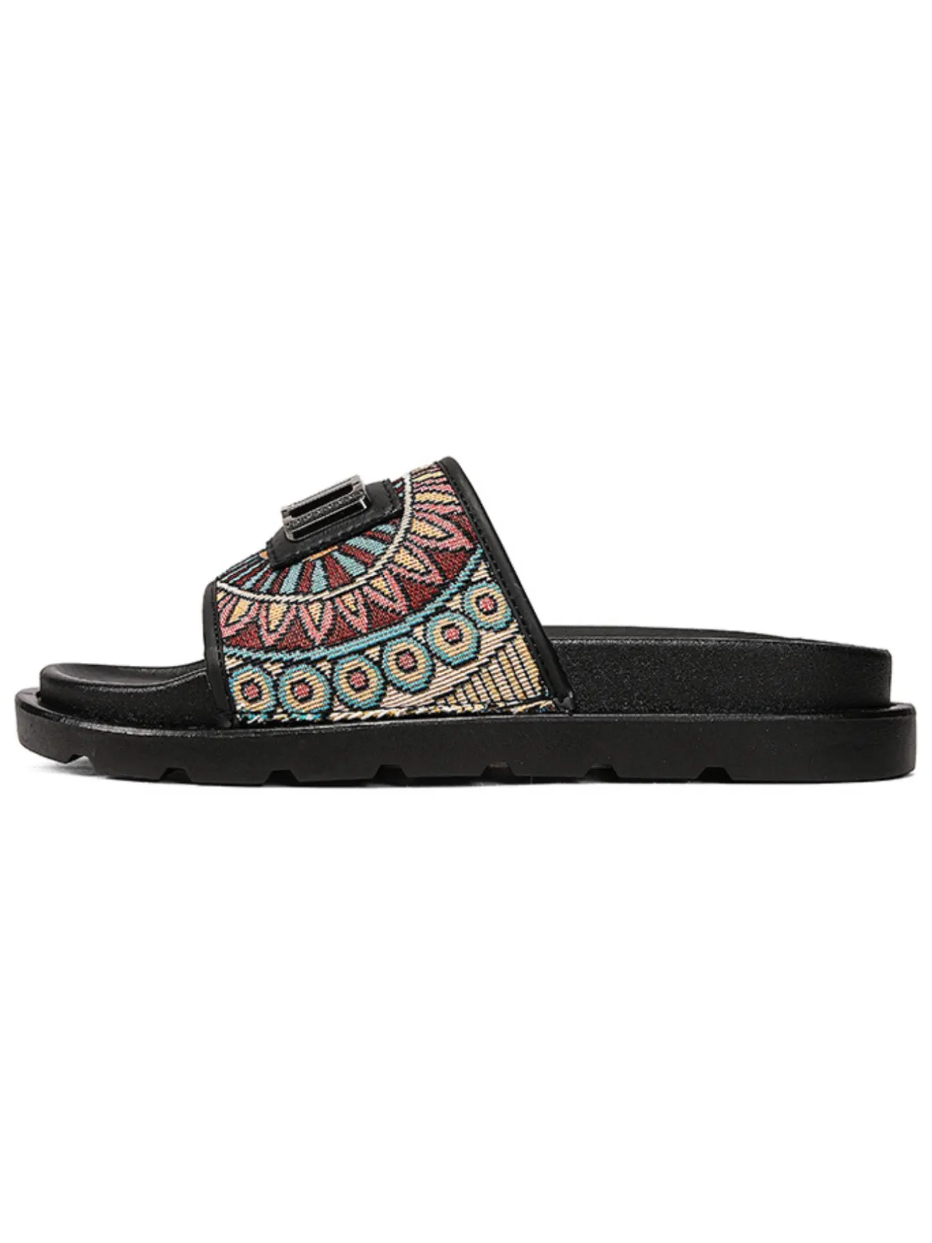 Boho Style Unisex Slippers, Paisley Pattern, Lightweight & Quiet, Non-Slip, Wide Fit, Ideal for Home, Travel, Beach, Walks, Footwear