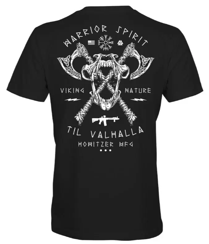 Howitzer Men's Battle Tribe Short Sleeve Graphic T-Shirt in 100% Ring Spun Cotton, Casual American-Themed Military Style, Casual Stylish, American-Themed Graphic Style, Tops, Shortsleeve, Tshirt