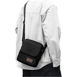 Small Crossbody Bag for Men,Canvas Messenger  Bags Crossbody Satchel Bag Men's Side Bags Over the  Purse