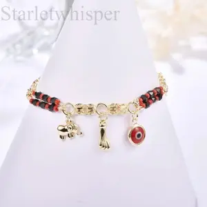 Trendy Plated Evil Eye Elephant Bracelet for Women, Spiritual Protection Jewelry, Perfect Friendship Birthday Gift, Stylish Daily Wear Accessory for Modern Ladies
