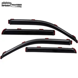 For 2009-2014 Ford F-150 Super Crew in-Channel Window Vent Visor Sun Rain Guards