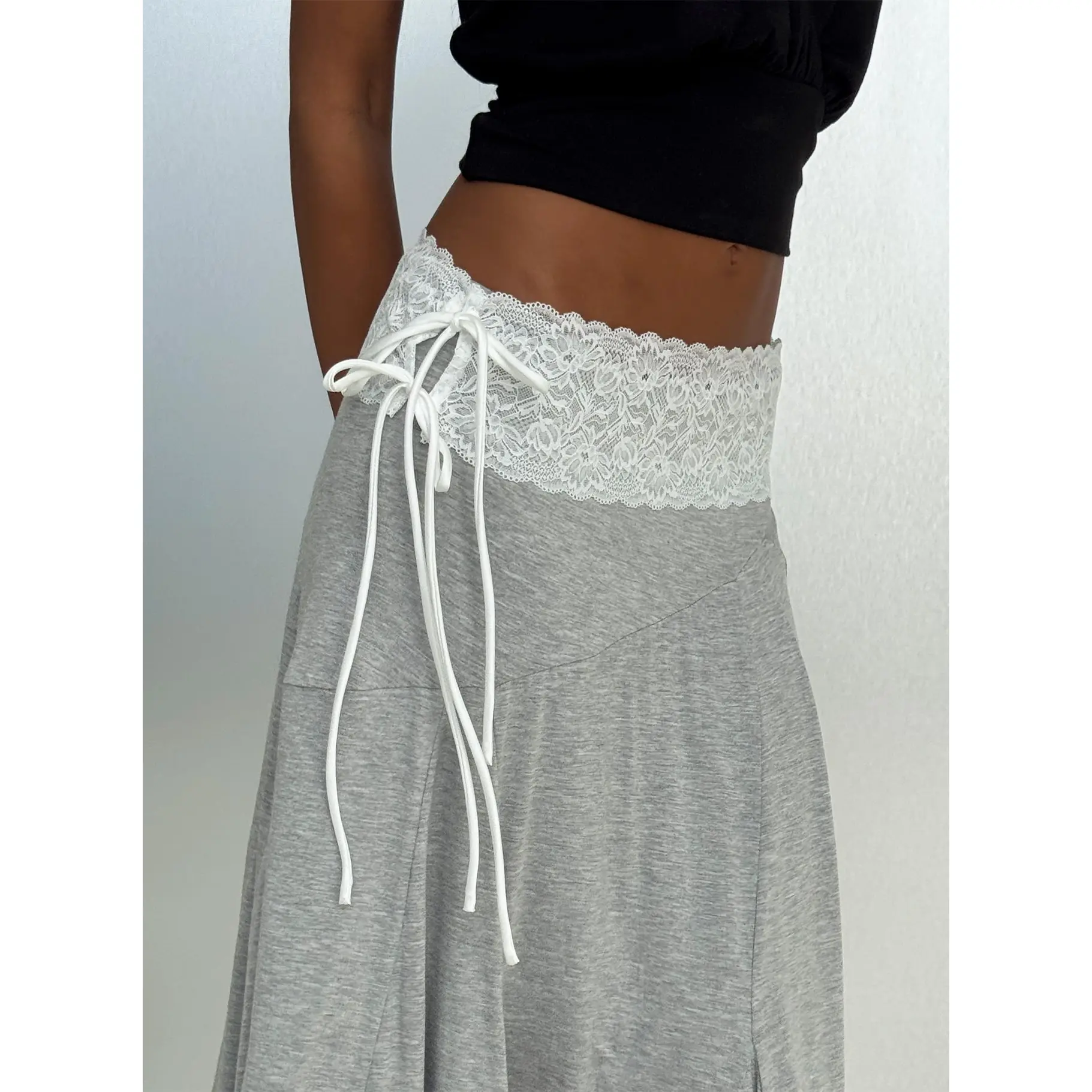 Spin The Bottle Lace Belt White