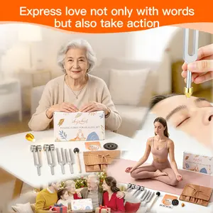 Mother’s Day Anniversary Gifts Resonance Tuning Forks for Healing Set- Includes(528Hz, 432Hz, 136.1Hz, 128Hz), with Vegan Leather Pouch &Activator, for Chakra Balance/Sound Therapy/Yoga/Meditation/Stress &Relaxation