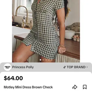 Motley Mini Dress Brown Check - TikTok Shop Motley Mini Dress Brown Check - TikTok Shop