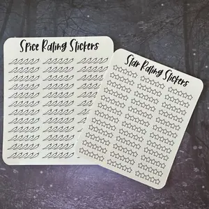 Star and spice rating sticker bundle