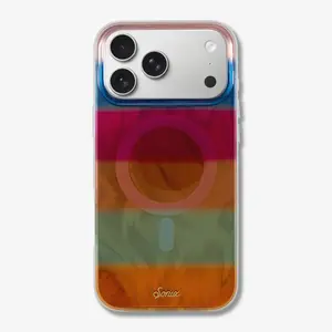 Fuzzy Sweater Stripes MagSafe® Compatible iPhone Case