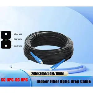 Indoor SC/UPC Fiber Optic Drop Cable Single Mode Simplex Indoor Drop Cable Patch Cord Optical Fiber Cable Indoor Fiber Cable