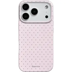 Compatible for iPhone 17 Pro Case with Cute Fashion Polka Dot Aesthetics Design Simple Cases for Soft TPU Slim Protection Cover-Pink