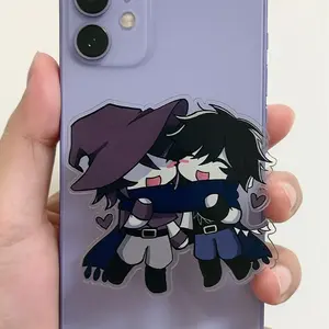 Forsaken Azure & Two Time Hugging Magsafe Phone Grip Magnetic Phone Holder with Anime Character Design for Secure Hold and Stylish Look - Protection