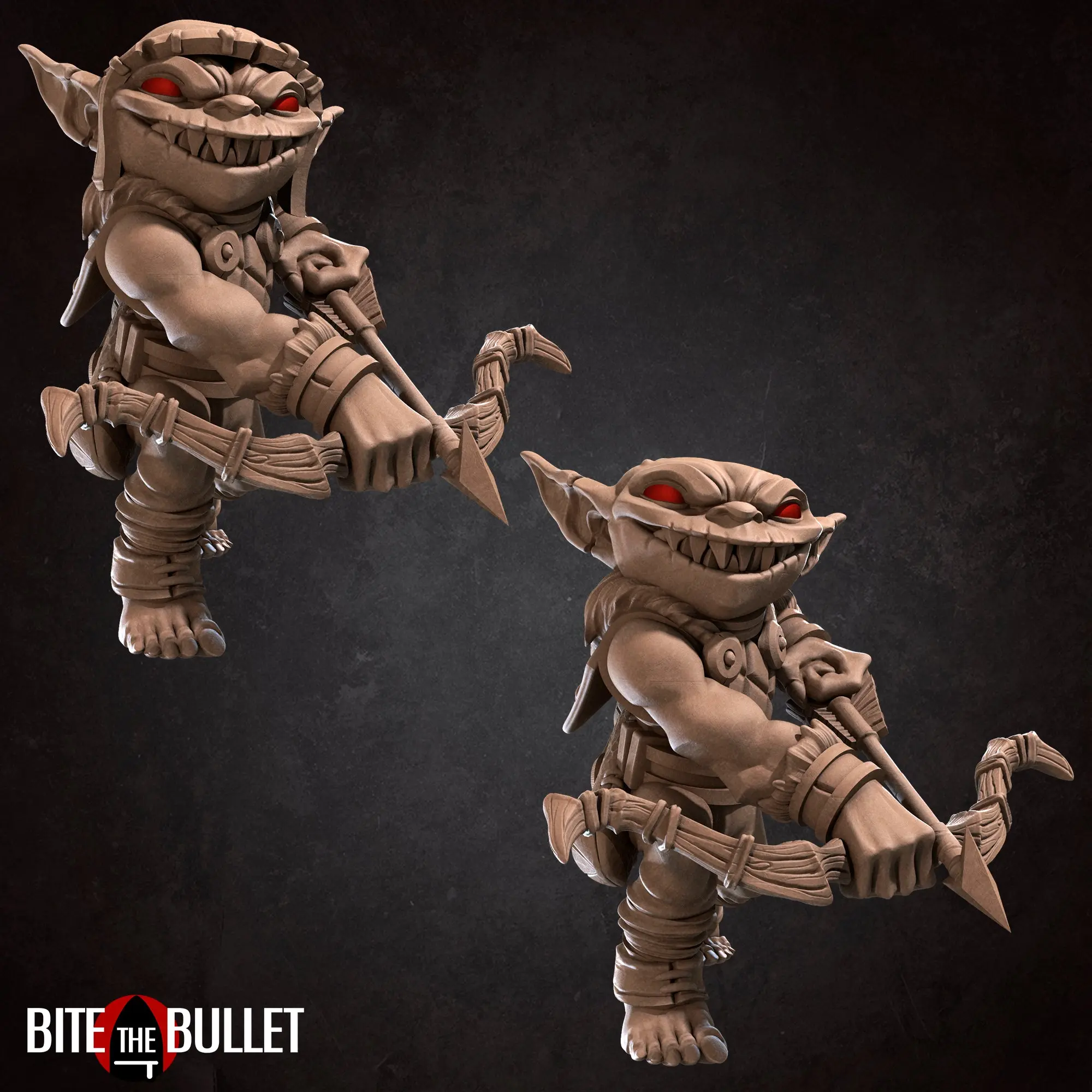 Goblin Archer 3D Printed Unpainted RPG Miniature DND