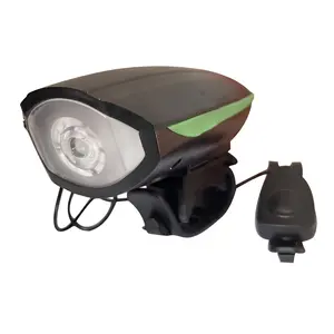Bike Bicycle Light Built-in 1200mAh Rechargeable 3 Mode LED Bright Light for Night Riding Bike Front Light with Horn Bell