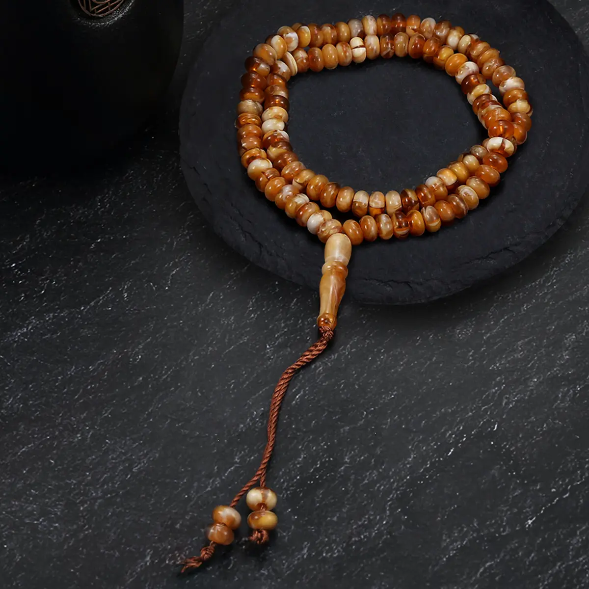 1pc 99 Brown Abacus Beads, Acrylic, Prayer Beads, Bead Beads, Buddha Beads, Suitable for Holiday Gifts, Birthday Gifts, Prayer Items, and Souvenirs
