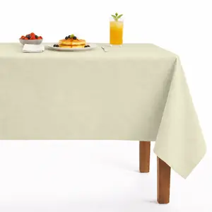 Soft Velvet Tablecloth - Ivory