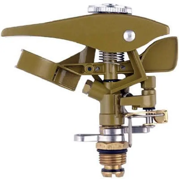 212 MAIN Adjustable Metal Impulse Sprinkler Head, Outdoor Garden Watering Tool for Efficiently Irrigating Lawns, Irrigates